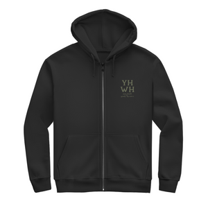 Herren Zipper Hoodie yhwh every breath speakt his name