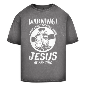 Oversize Washed T-Shirt jesus at any time