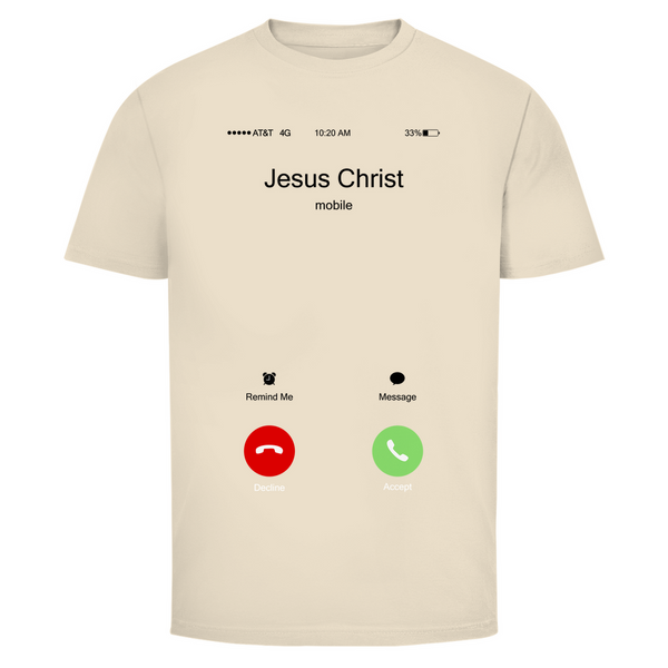 Herren T-Shirt jesus christ is calling