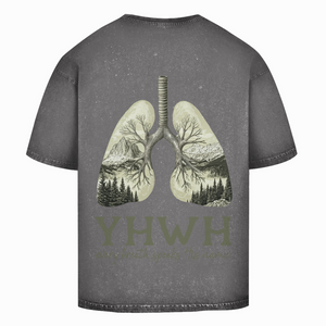 Oversize Washed T-Shirt yhwh every breath speakt his name