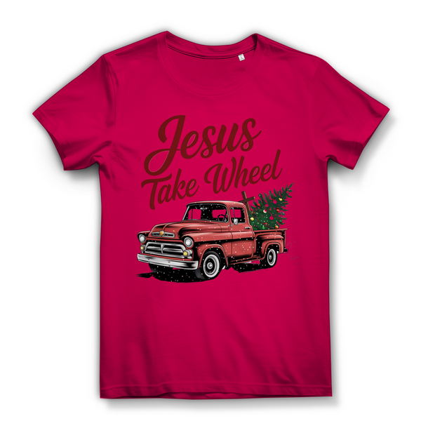 Damen Bio T-Shirt jesus take wheel