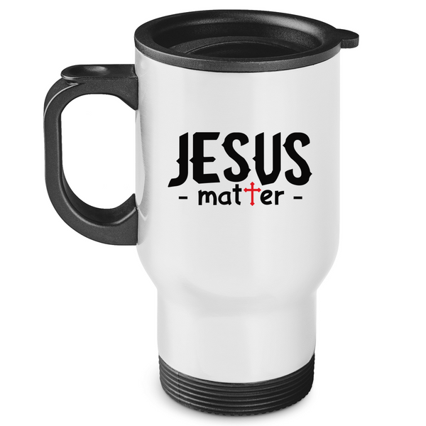 Edelstahl-Thermobecher jesus matter