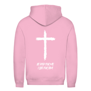 Damen Hoodie he died for me i live for him