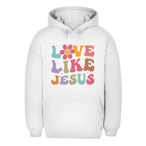 Unisex Oversize Hoodie love like jesus retro