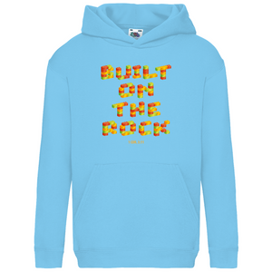 Kinder Hoodie built on the rock 1 cor. 3:11