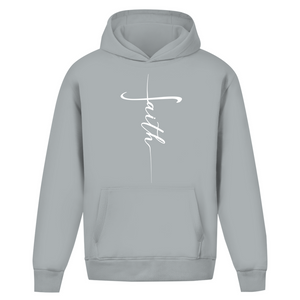 Oversize Hoodie Ohne Kordel faith kreuz