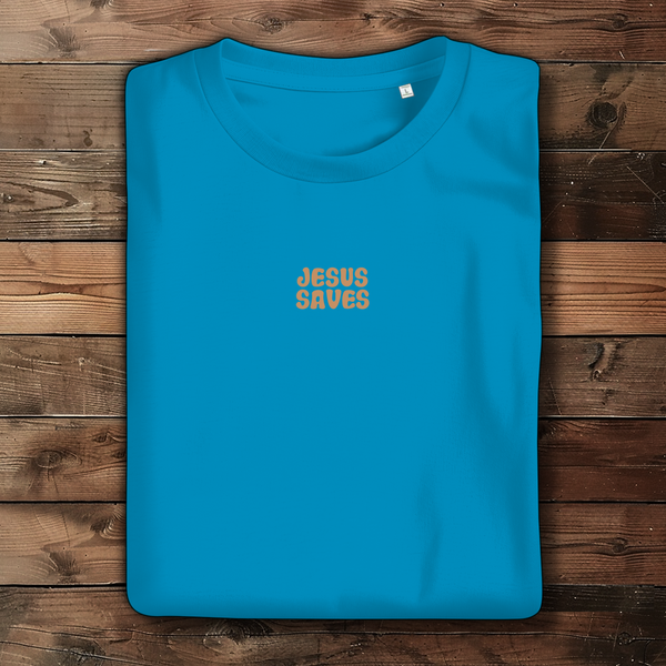 Damen Bio T-Shirt jesus saves john 3:16-17