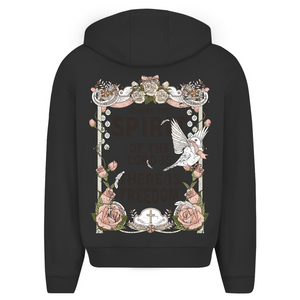 Oversize Zipper Hoodie where the spirit of the lord