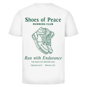 Herren T-Shirt run with endurance hebrews 12:1