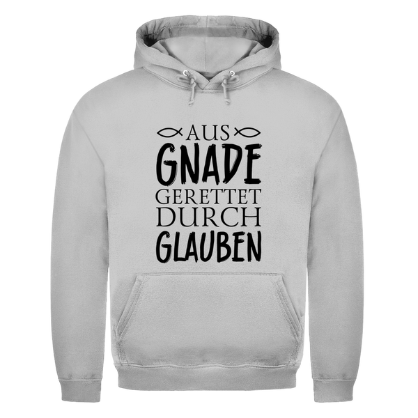 Herren Hoodie aus gnade gerettet