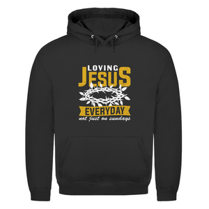Herren Hoodie loving jesus everyday