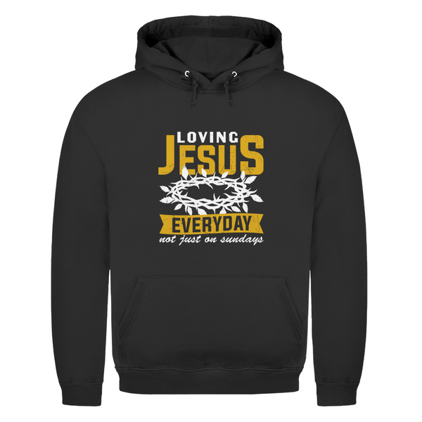 Herren Hoodie loving jesus everyday