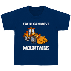 Kinder T-Shirt faith can move mountains matthew 17:20