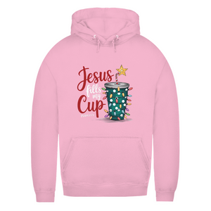 Damen Hoodie jesus fills my cup psalm 23.5