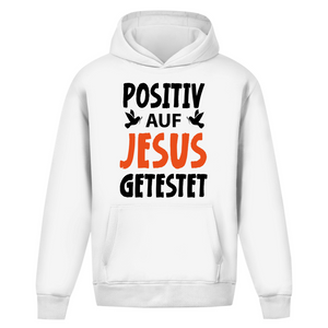 Oversize Hoodie Ohne Kordel positiv auf jesus getestet