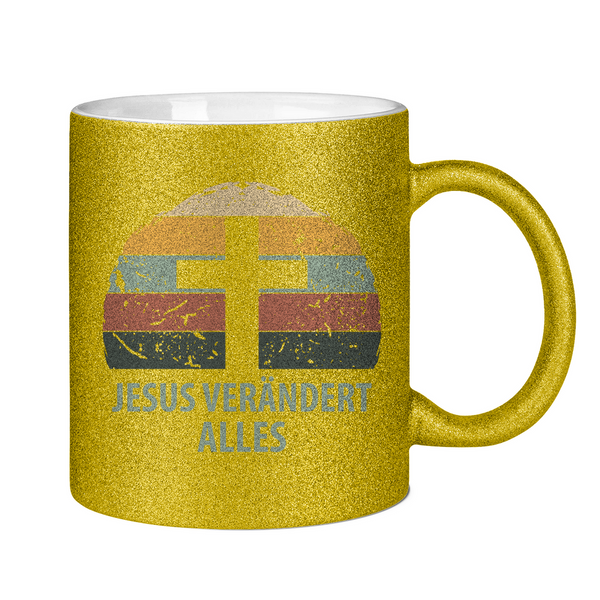 Glitzertasse jesus verändert alles