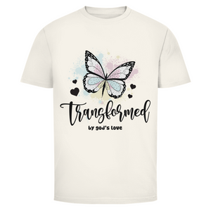 Herren T-Shirt transformed by gods love