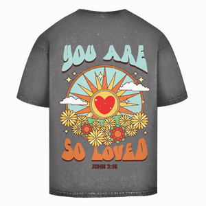 Oversize Washed T-Shirt you are so loved john 3:16