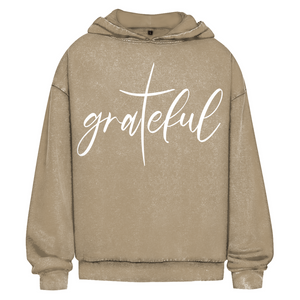 Oversize Washed Hoodie grateful