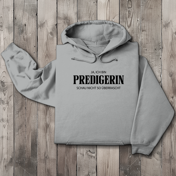 Herren Hoodie ja ich bin predigein