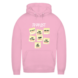 Damen Hoodie to do list