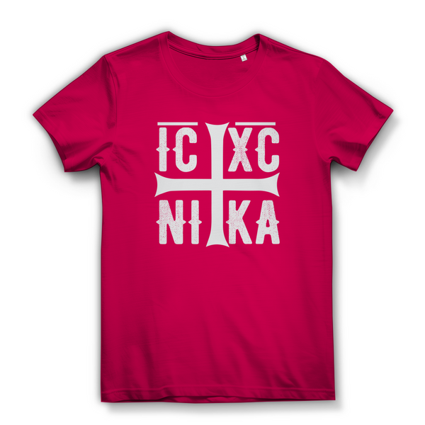 Damen Bio T-Shirt ICXC NIKA orthodox griechisch