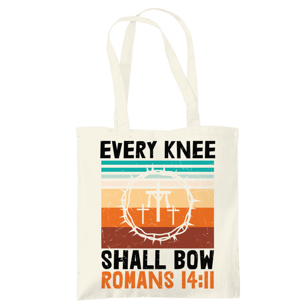 Tragetasche every knee shall bow romans 14:11