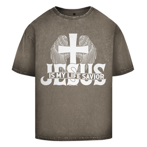 Oversize Washed T-Shirt jesus is my life savior
