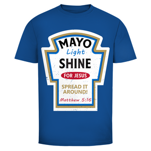 Herren T-Shirt mayo light shine matthew 5:16