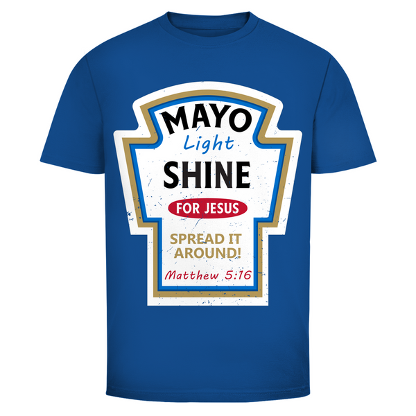 Herren T-Shirt mayo light shine matthew 5:16