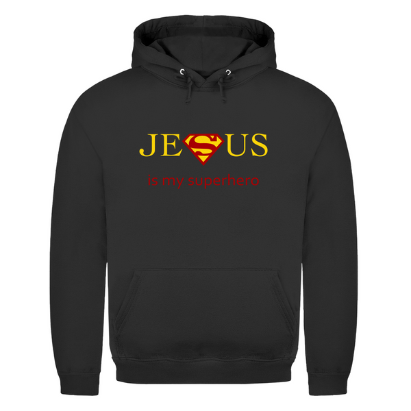 Herren Hoodie jesus is my superhero