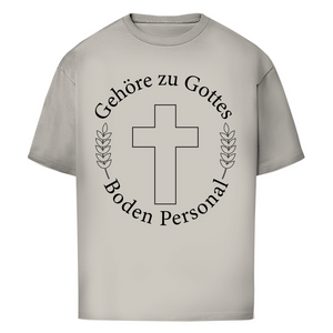 Oversize T-Shirt gehöre zu gottes boden personal