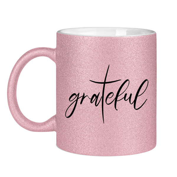 Glitzertasse grateful