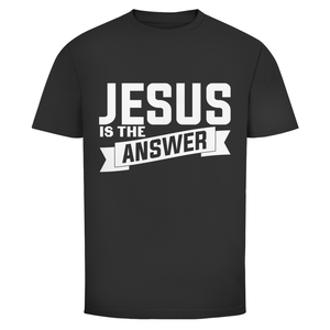 Herren T-Shirt jesus is the answer
