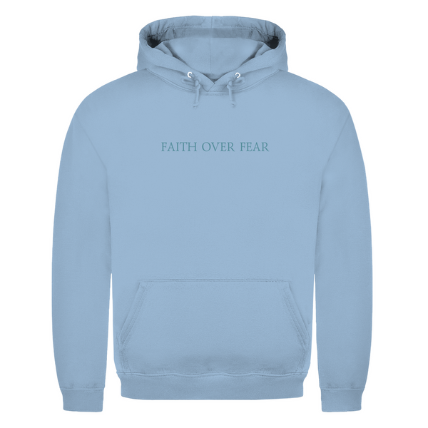 Herren Hoodie faith over fear psalm 118:6