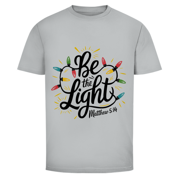 Herren T-Shirt be the light matthew 5:14