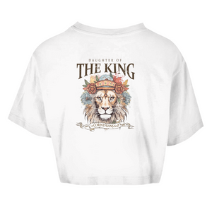 Damen Oversize Crop Top daughter of the king 2 corinthians 6:18