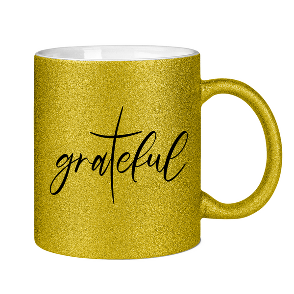 Glitzertasse grateful