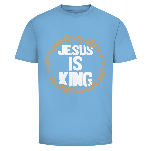 Herren T-Shirt jesus is king dornenkrone