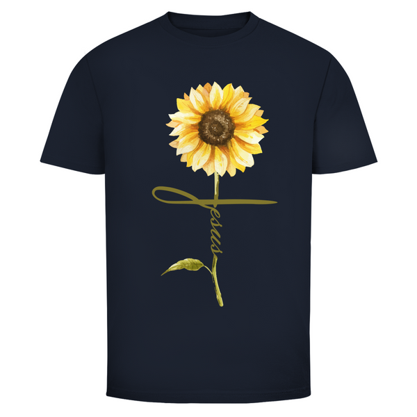 Herren T-Shirt jesus sonnenblume