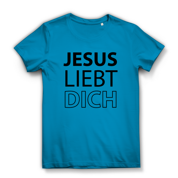 Damen Bio T-Shirt jesus liebt dich