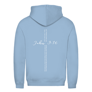 Damen Hoodie for god so loved the world john 3:16
