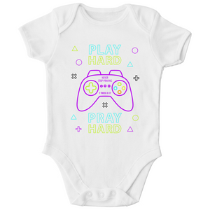 Kinder Bio Body play hard pray hard 1 thess 5:17 gamer