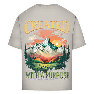 Oversize T-Shirt created with a purpose ephesians 2:10