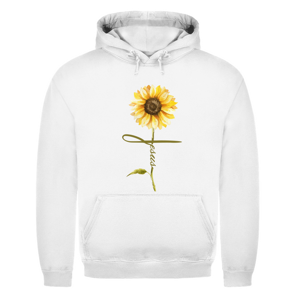 Herren Hoodie jesus sonnenblume