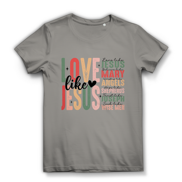 Damen Premium Bio T-Shirt love like jesus