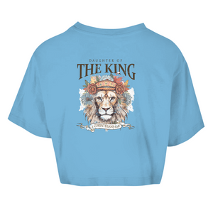 Damen Oversize Crop Top daughter of the king 2 corinthians 6:18