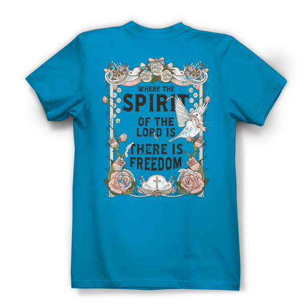 Damen Bio T-Shirt where the spirit of the lord