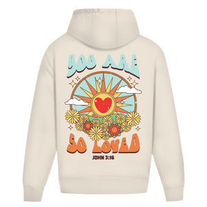 Oversize Hoodie Ohne Kordel you are so loved john 3:16