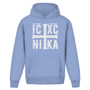 Oversize Hoodie Ohne Kordel ICXC NIKA orthodox griechisch